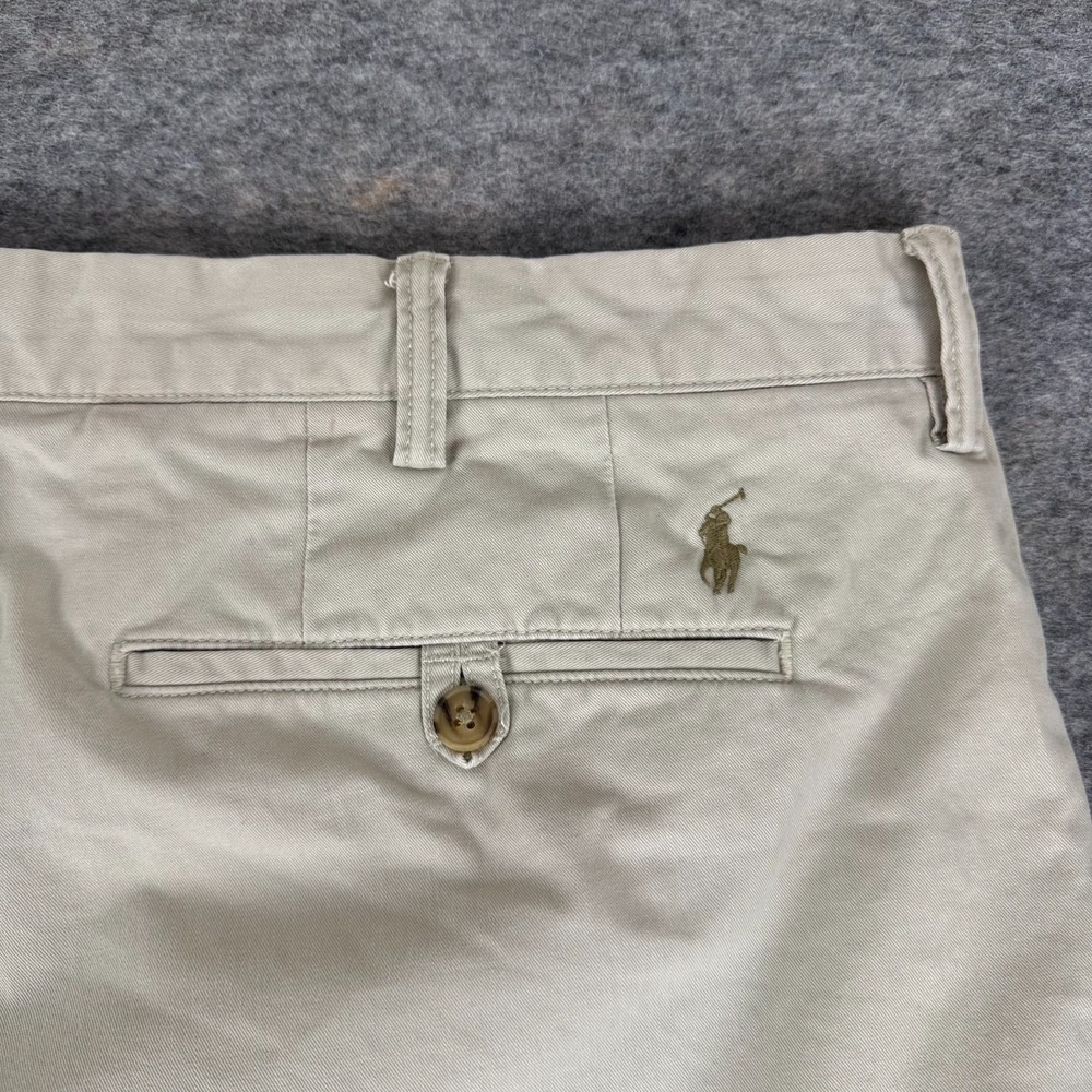Polo Ralph Lauren Stretch Straight Fit Chino Pants Beige Mens 38x30 - Picture 7 of 12